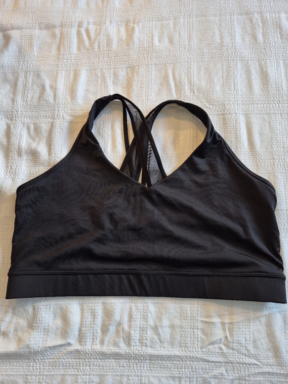 Aviva women's XXXL 3X black lounge bra   no padding EUC